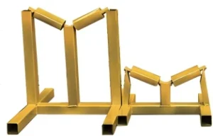 Heightened pipe cradle roller